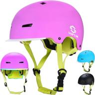 🚴 sport safety kids bike helmet for skating scooter rollerblading – toddler child youth helmet ages 3-8 boys girls logo