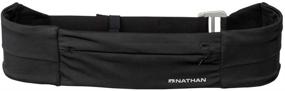 img 4 attached to 🏃 Nathan Zipster Fit Running Belt: Ultimate Bounce-Free Waist Pack for Men and Women | Secure Pockets with Zippers | All iPhone, Android, Samsung Compatible | One-Size-Fits-All