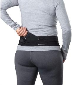 img 2 attached to 🏃 Nathan Zipster Fit Running Belt: Ultimate Bounce-Free Waist Pack for Men and Women | Secure Pockets with Zippers | All iPhone, Android, Samsung Compatible | One-Size-Fits-All