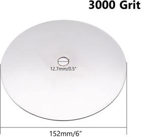 img 1 attached to 🔹 Sydien 6" 3000 Grit Diamond Polishing Flat Lap Grinding Sharpening Disc Wheel: Prepare for Perfection with 3000Grit Efficiency