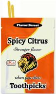 zesty power toothpicks: spicy citrus (flat shape) 100ct logo