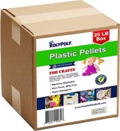 🔵 poly plastic pellets bulk (25 pounds): made in usa for weighted blankets, crafts, dolls, rock tumbling & lap pad logo