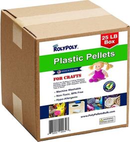 img 4 attached to 🔵 Poly Plastic Pellets Bulk (25 pounds): Made in USA for Weighted Blankets, Crafts, Dolls, Rock Tumbling & Lap Pad