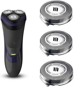 img 4 attached to 🪒 Premium SH30 Replacement Heads for Philips Norelco Shavers and Click and Style - ComfortCut SH30/52, Made in Netherlands