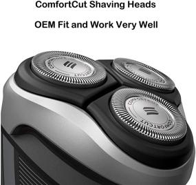 img 2 attached to 🪒 Premium SH30 Replacement Heads for Philips Norelco Shavers and Click and Style - ComfortCut SH30/52, Made in Netherlands