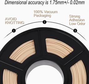 img 2 attached to 🌲 1.75mm Wood PLA 3D Printing Filament