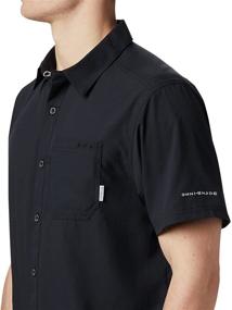 img 1 attached to 👕 Columbia Slack Shirt Black Large Men's Activewear: Performance and Style Combined
