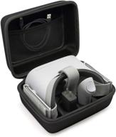 📦 surdarx vr oculus go case - travel storage carrying case for oculus go/samsung gear virtual reality headset gamepad game controller kit (black) logo