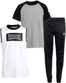 img 4 attached to 👕 Стильный и прочный комплект спортивной одежды для мальчиков TapouT - обязательное приобретение для мальчиков!