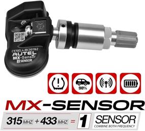 img 4 attached to 🔧 Autel MX-Sensor 2 в 1: Программируемые датчики давления в шинах с винтовыми клапанами (315 МГц + 433 МГц) - 100% Клонируемая и Эффективная Система Мониторинга Давления в Шинах.