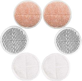 img 4 attached to Bissell Spinwave 2039A 2124 Replacement Pads: 2 Soft, 2 Scrubby, 2 Heavy Scrub - High-Quality Replacements