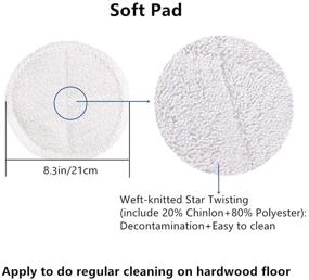 img 1 attached to Bissell Spinwave 2039A 2124 Replacement Pads: 2 Soft, 2 Scrubby, 2 Heavy Scrub - High-Quality Replacements