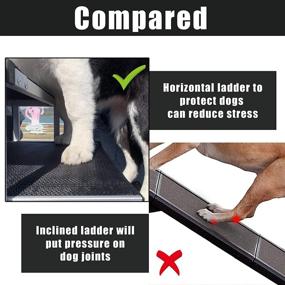 img 1 attached to 🐶 YEP HHO Dog Steps: Lightweight Aluminum Foldable Pet Ladder Ramp for Large Dogs - Supports 150-200 Lbs - Ideal for High Beds, Trucks, Cars, and SUVs