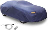 🚗 highly durable purple car cover - rain, snow, sun, and heat resistant - 3l+ size (480 x 180 x 160cm) logo