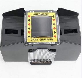 img 4 attached to 🃏 Avicii Forever ZZ Automatic Poker Card Shuffler – Home Party Club Navy Electric Shuffler for 1-2 Decks of Poker Cards, Battery-Operated Machine