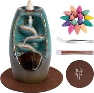 dk177 incense fountain - smoke waterfall blackflow incense burner ceramic cone diffuser - serene zen incense censer - backflow reverse incense small censer - small size - improved seo логотип