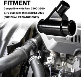 img 2 attached to 🔧 Goupgo Weldless Dual Radiator Coolant Y-Pipe - Compatible with Dodge Ram 2500 3500 6.7L Cummins Diesel 2013-2020 - Improved SEO