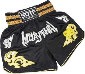 img 4 attached to 🥊 Men's SOTF Boxing Shorts - Training & Fighting Muay Thai Shorts for Martial Arts