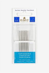 img 1 attached to 🧵 DMC 1767-22 Tapestry Hand Needles: 6-Pack, Size 22 - Superior Quality for Smooth Stitching
