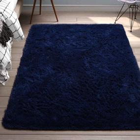 img 1 attached to 🏠 WHOW Super Soft Area Rug: Modern Living Room & Bedroom Carpet