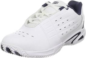 img 4 attached to Lavender Girls' Tennis Shoes: Wilson 👟 Tour Fantom - Ace the Game with Style!