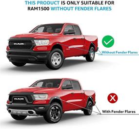 img 3 attached to 🚗 Прочные щитки от брызг Motrobe для Dodge RAM 1500 2021-2019 (передние и задние щитки от брызг) - набор из 4 штук