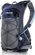 🎒 vibrelli hydration pack & 2l water bladder - high flow bite valve - lightweight hydration backpack with storage - ideal for running, cycling, hiking, skiing, snow activities - suitable for men, women, & kids logo