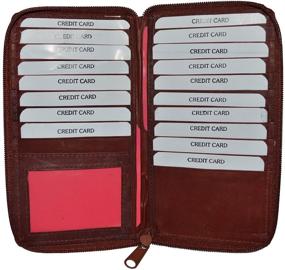 img 3 attached to Discover the Superior Quality and Style of Leatherboss Credit Holder Wallet Around