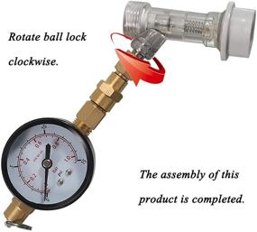 img 2 attached to 🍺 PERA Home Brewing Cornelius Keg Spunding Valve - Adjustable Pressure Relief Valve & Gauge - Connect Ball Lock Disconnect with Check Valve