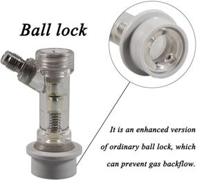 img 3 attached to 🍺 PERA Home Brewing Cornelius Keg Spunding Valve - Adjustable Pressure Relief Valve & Gauge - Connect Ball Lock Disconnect with Check Valve