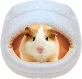 img 4 attached to 🐹 Cozy KUDES Hamster Slipper House Bed for Small Animals - Warm Mat Sleeping Bag Nest Cage Accessories