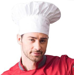 img 2 attached to 👨 Hyzrz Adult Adjustable Chef Hat with Elastic Band - Perfect for Bakers, Kitchen Cooking, and Chefs