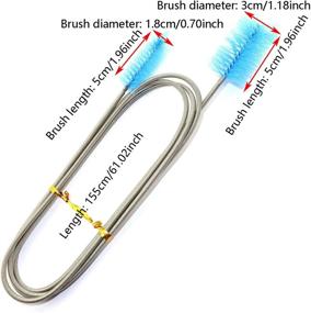 img 3 attached to DGZZI Чистящие гибкие щетинки из нержавеющей стали
