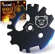 🔥 bbq grill scraper stocking stuffers: perfect christmas birthday gifts for men women dad adults mom chef kitchen gadgets smoker accessories grate grilling cleaning cool tool for outdoor camping indoor cooking logo