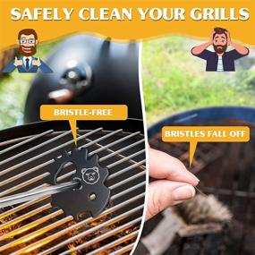 img 1 attached to 🔥 BBQ Grill Scraper Stocking Stuffers: Perfect Christmas Birthday Gifts for Men Women Dad Adults Mom Chef Kitchen Gadgets Smoker Accessories Grate Grilling Cleaning Cool Tool for Outdoor Camping Indoor Cooking