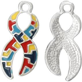 img 1 attached to Autism Awareness Charms Jewelry Aspergers