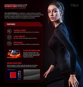 img 2 attached to TSLA Underwear Leggings Compression Heatlock Sports & Fitness for Cycling