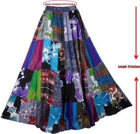 img 1 attached to BONYA Patchwork Elastic Stretch Color65 Skirts for Women's Clothing