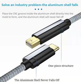 img 2 attached to Ultimate Monitor Companion: DisplayPort Office Aluminum for Thunderbolt MacBook