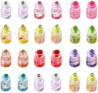 🌟 sparkling glass bottle wishing bottle star charms: ideal for diy crafts and decorations (a394) logo