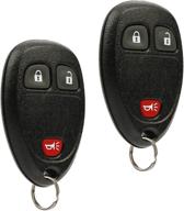 🔑 set of 2 key fob keyless entry remotes for chevy silverado traverse avalanche equinox express/gmc acadia savana sierra/pontiac torrent/saturn vue outlook (15913420) logo