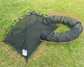 img 3 attached to 🐱 BETYMAN Outdoor Cat Enclosures: Portable & Innovative Pet Playpen with Cat Tunnels - Perfect Playhouse for Cats & Small Animals