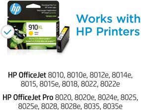 img 3 attached to HP 910XL Yellow High-yield Ink Cartridge for HP OfficeJet 8010, 8020 Series, HP OfficeJet Pro 8020, 8030 Series - Instant Ink Eligible (3YL64AN)