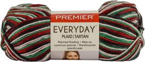 img 1 attached to Пряжа Premier Yarns Everyday Plaid красно-зеленая