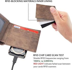 img 1 attached to 👛 RFID Blocking Calfskin Wallet Men's Accessories – Wallets, Card Cases, Money Organizers