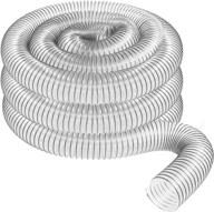 🔌 premium 2 1/2&#34; x 20&#39; clear pvc dust collection hose - ideal for dust collectors & shop vacuums логотип