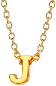 img 4 attached to U7 Necklaces Alphabet Personalized Adjustable Girls' Jewelry