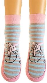 img 2 attached to 👧 Cheese Girls' Clothing: Marilyn Slipper Leather Moccasin Socks & Tights