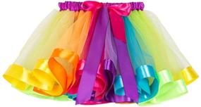 img 3 attached to 🌈 Stylish Rainbow Layered Clothing for Girls with Vibrant Colors