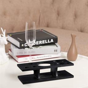 img 2 attached to Stylish Bamboo Stand Bartender Set - Essential New Year Party Bar Supplies (Black)